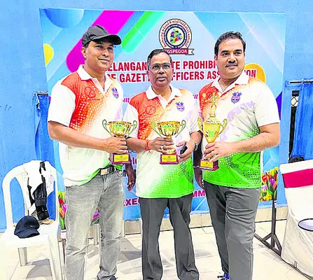 రాష్ట్రస్థాయి పోటీల్లో ఎకై ్సజ్‌ అధికారుల ప్రతిభ