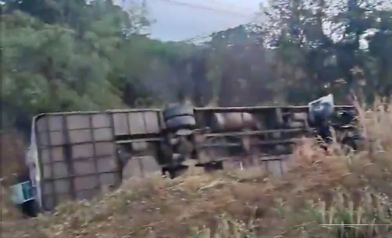 Dolphin Travels bus accident in Sangareddy District 