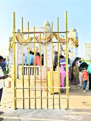 బంగారు వర్ణం గ్రిల్స్‌ ఏర్పాటు
