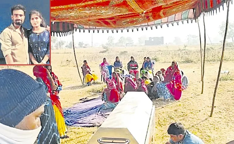 యువతి శవంతో ప్రియుడి ఇంటిముందు ఆందోళన