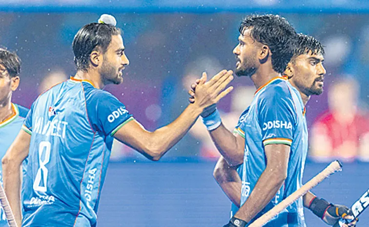 Indian hockey team in the quarterfinals