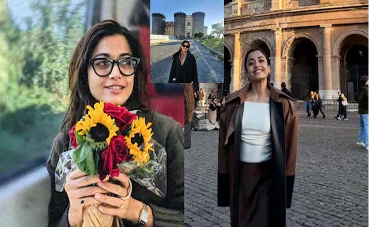 విజయ్ దేవరకొండ-రష్మిక పెళ్లి సందడి..రోమ్‌ టూర్‌లో రష్మిక ఫ్యాషన్‌ వైబ్‌..!