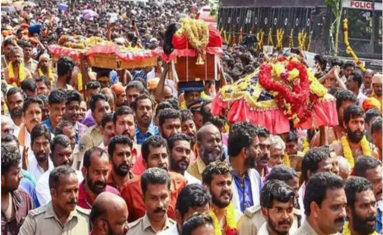 ఇవాళ నుంచే అయ్యప్ప స్వామి తిరువాభరణాల దర్శనం..!