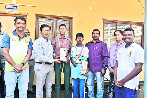 విలువిద్య క్రీడాకారులకు అభినందన 