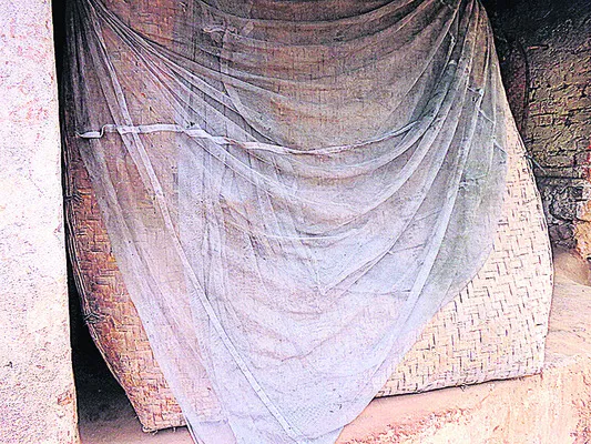 దోమతెరలు పాడయ్యాయి..  
