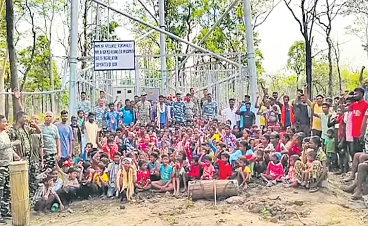 First mobile tower in Kondapalli village Chhattisgarh