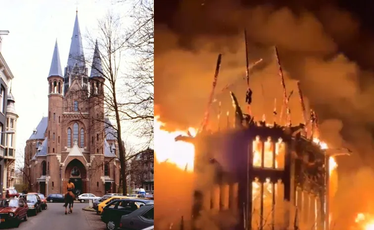 న్యూ ఇయర్‌లో విషాదం : అగ్నికీలల్లో చారిత్రాత్మక వోండెల్కెర్క్ చర్చి