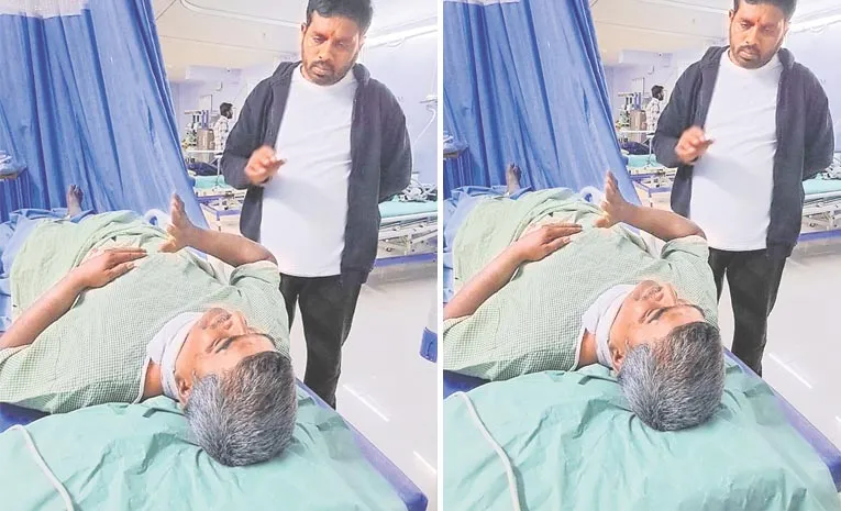 ramantapur man injured by falling chinese mango