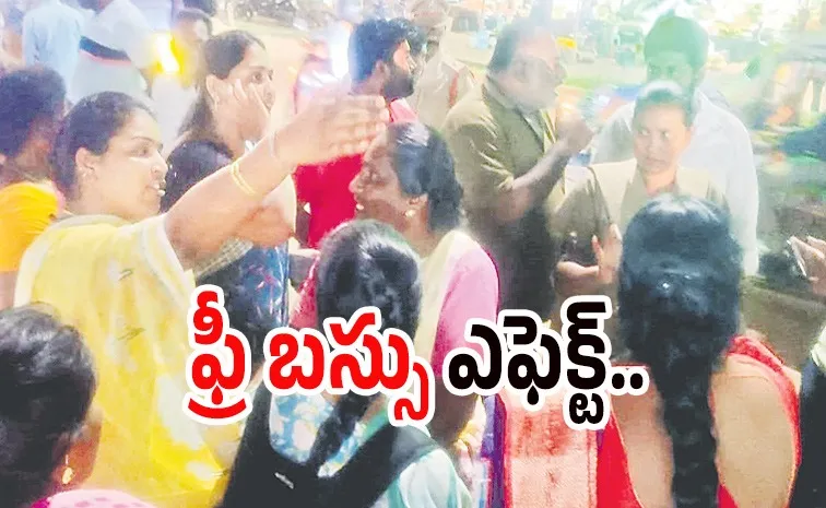 Fight for seat in RTC bus