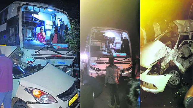 నలుగురిని బలిగొన్న ఓవర్‌టేక్‌ 