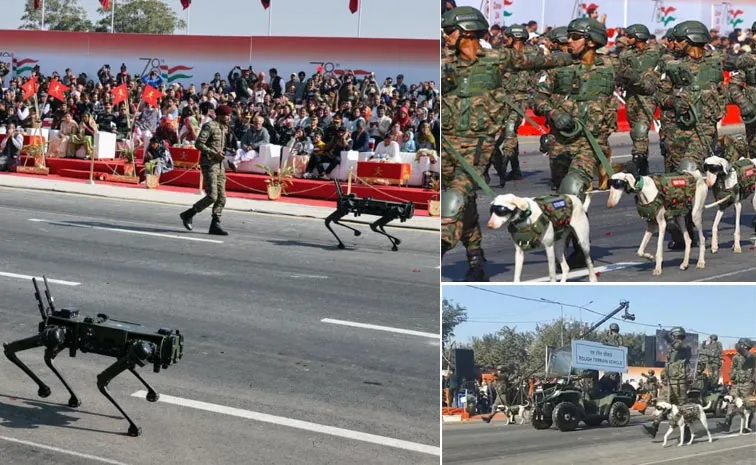 జైపూర్‌లో ఆర్మీడే పరేడ్‌.. ప్రత్యేక ఆకర్షణగా రోబో డాగ్స్‌