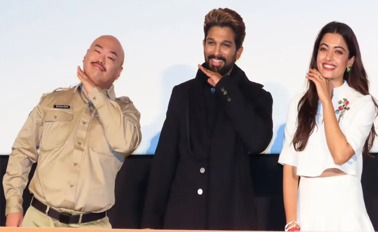 Tollywood icon Star Allu arjun Craze at Pushpa2 the rule vibe in Japan