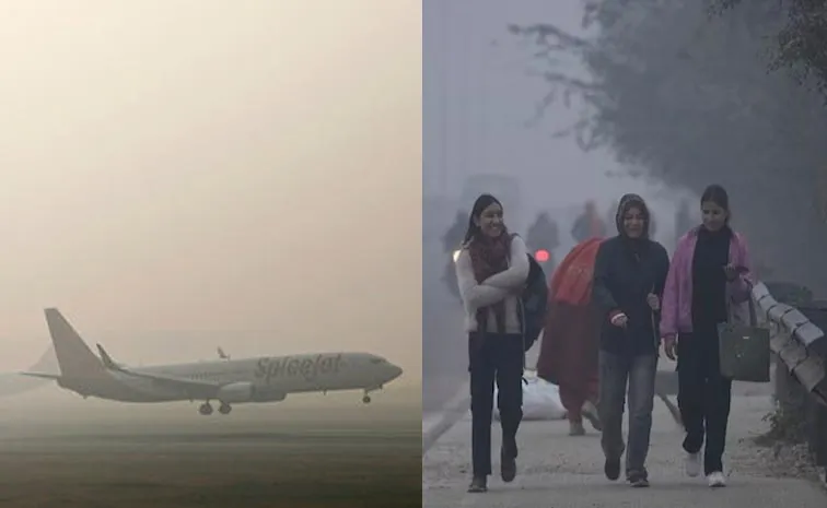 Thick fog blankets Delhi-NCR And flight delays
