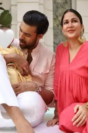 Varun Tej and Lavanya Tripathi Ssankranthi Celebratiions with son vaayu3
