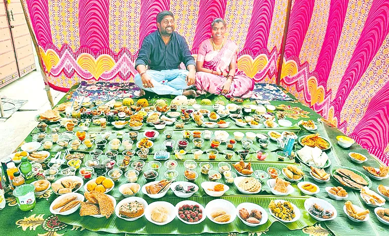 Grand Feast for Newlyweds in Godavari