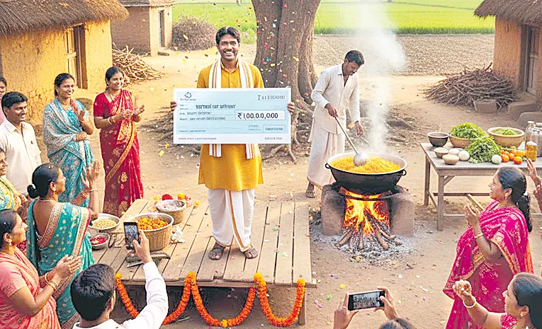 sankranti cooking contest one crore prizes trange dish changes mans behavior