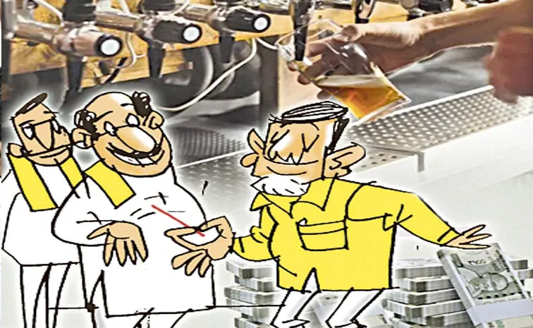 Chandrababu Govt decision allowing private liquor shops