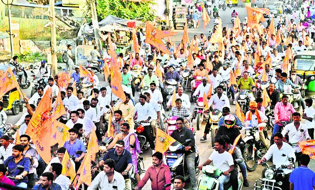 శ్రీరామ శోభాయాత్రకు భారీ సన్నాహాలు 