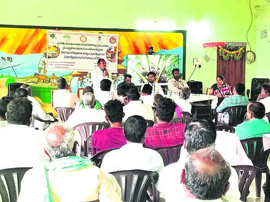 రైతులు పంటలను ఎగుమతి చేయాలి