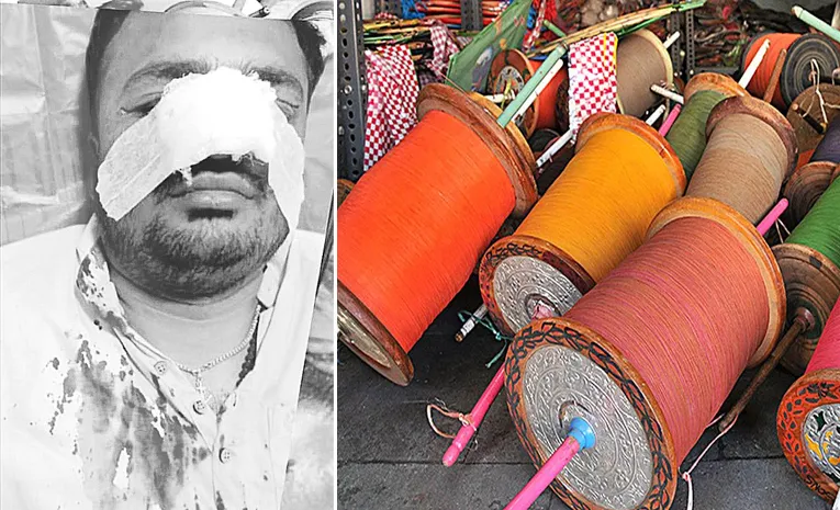 Chinese manja injures software engineer in Nagole