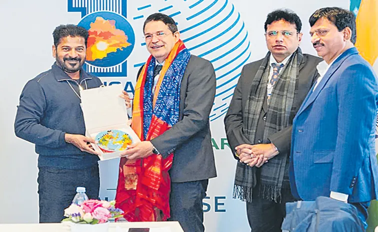 CM Revanth At Davos: Future City is country first net-zero greenfield city