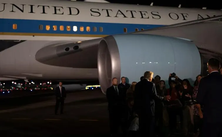Trump Plane U Turn After Power Supply Issue