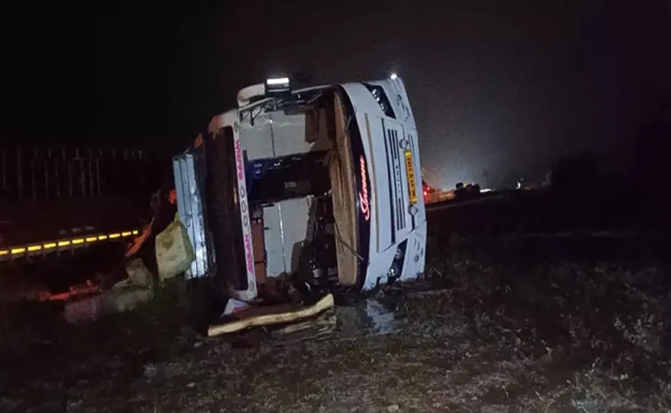 Bus Lorry Accident At Nandyal