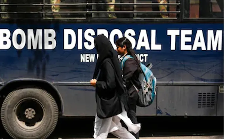 Bomb threats have been received at schools in Ahmedabad and Noida