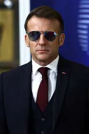 French President Macron Viral Davos Shades Give iVision Tech Rs 38 Crore Stock Boost