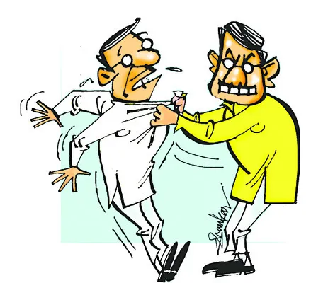 ‘పచ్చ’ నేత వాటాల పంచాయితీ