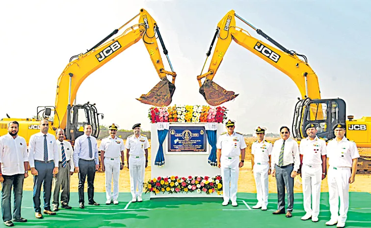 Foundation stone laid for construction of state of the art aviation logistics infrastructure at INS Dega