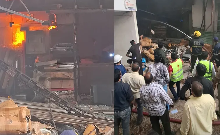Fire accident in Nampally