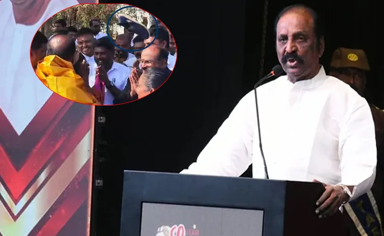 Woman Throws Shoe At Vairamuthu At Tiruppur Event, Video Goes Viral