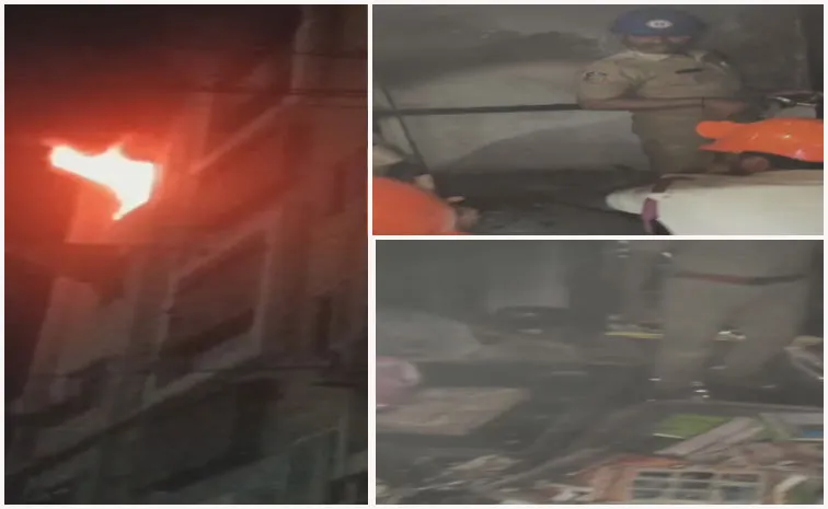 Massive fire breaks out in Vijayawada