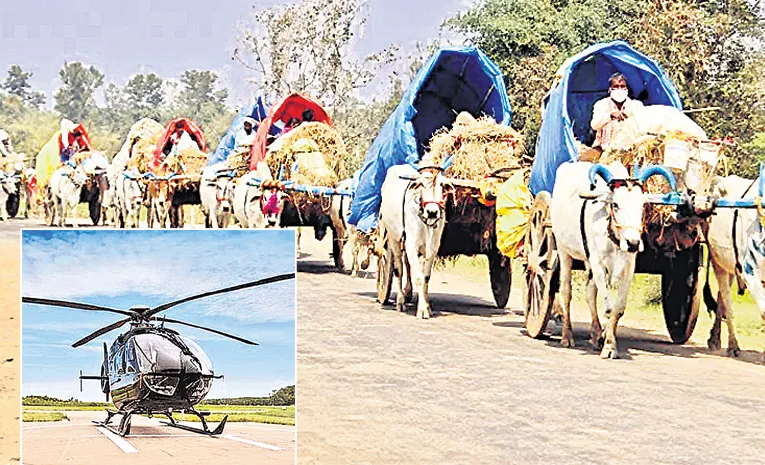 medaram jatara journey from bullock carts to helicopters
