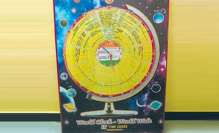 Telangana Innovator Punna Mallesham Invents World Clock Displaying Time of 176 Countries at Once