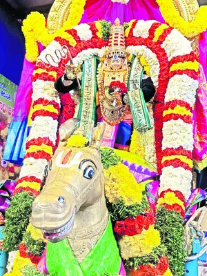 అశ్వవాహనంపై అనంతమూర్తి 