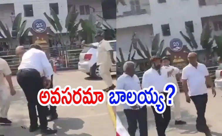 Balakrishna stunt video goes viral In social Media