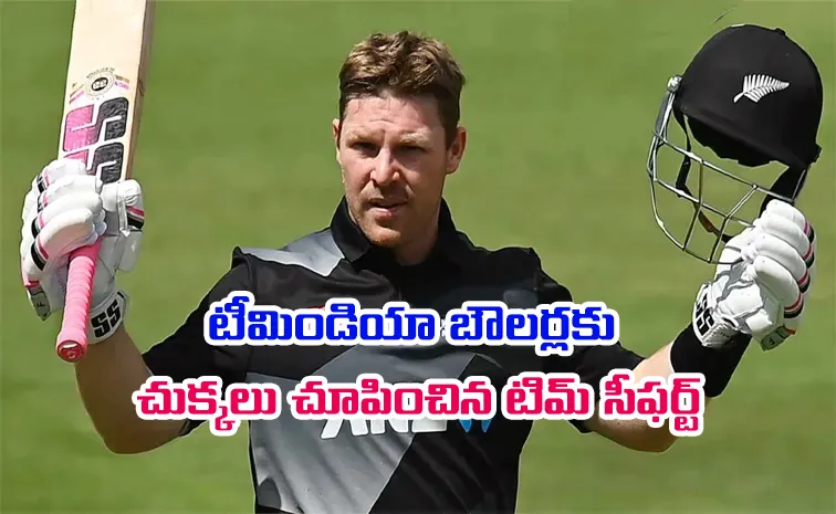 tim seifert slams blasting 50, New zealand set huge target to team india in 4th T20I
