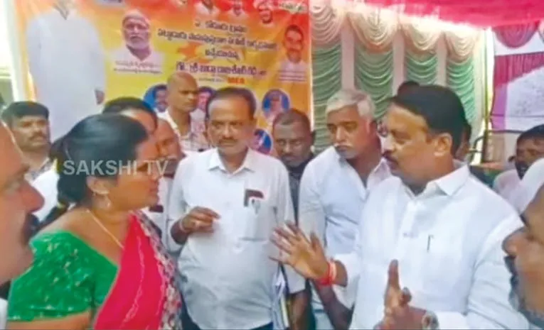 tdp mla controversial comments woman worker