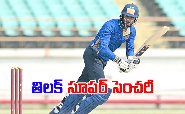 Tilak Varma warrant a place in India ODI squad vs NZ with VHT 100s