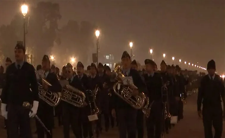 Republic Day rehearsals continued at India Gate