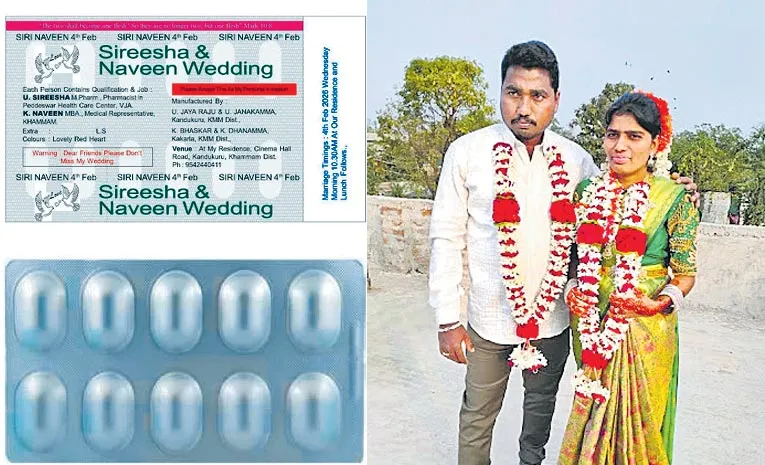 Pharmacist’s creative wedding invite looks like medicine strip