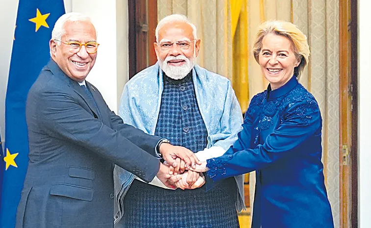 Free trade agreement signed between India and the European Union