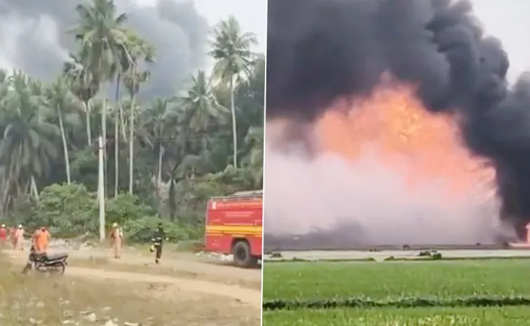 కోనసీమ జిల్లాలో ONGC గ్యాస్‌ లీక్‌.. మరో 24 గంటలు ఆందోళన