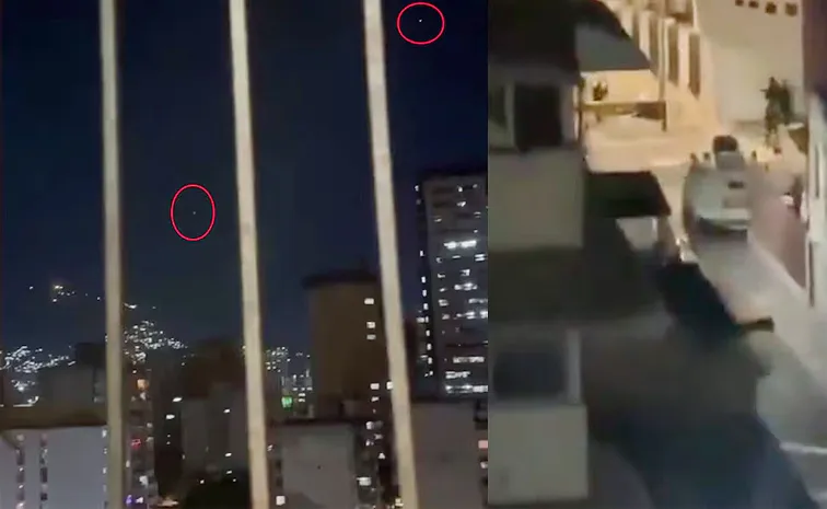 Atacks Shots Fired Drones Fly Over Venezuela