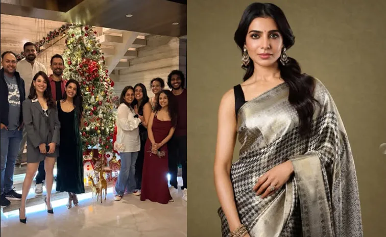 Samantha Chirstmus Celebrations with close friend Tamannaah Bhatia