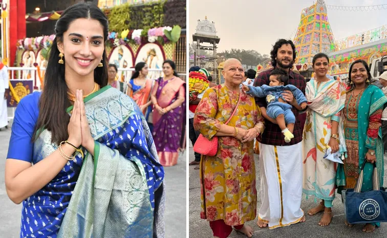 Aishwarya Rajesh, Meenakshi Choudhary Visits Tirumala Temple on 7th January 20266