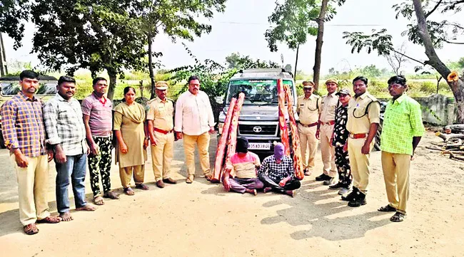 ఎర్రచందనం దుంగలు స్వాధీనం