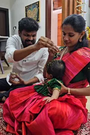Bigg Boss Adi Reddy Daughter Anna Prasana Programme Video Goes Viral7